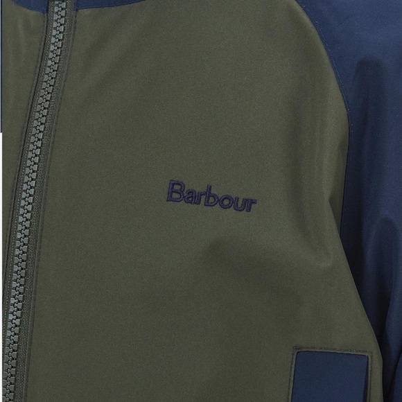 NWT Barbour Domus Colorblock Water Repellent Hooded Jacket - Size 8/9 - Picture 3 of 5